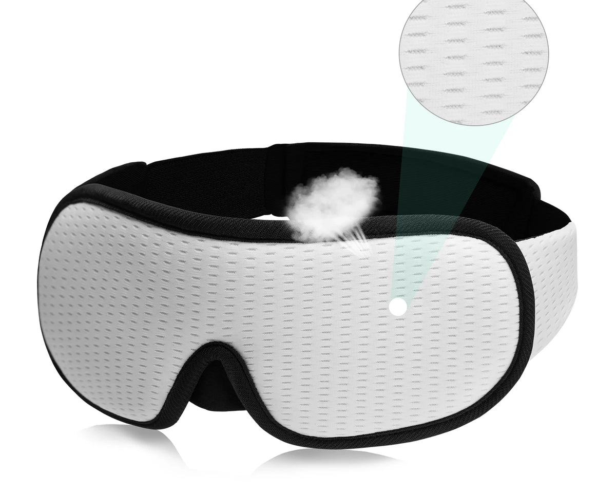 Masque de Sommeil 3D Ultra-Confort — Zéro Lumière, Zéro Pression, Sommeil Profond Garantie